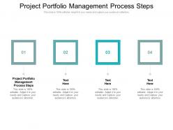 Project portfolio management process steps ppt powerpoint presentation show ideas cpb