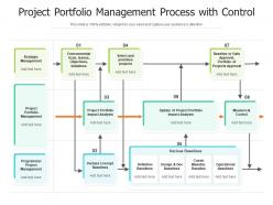 Project portfolio management process with control