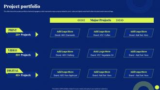 Project Portfolio Marketing Agency Company Profile Ppt Slides Information