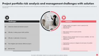 Project Portfolio Risk Analysis And Management Challenges With Solution