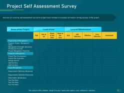 Project Priority Assessment Model Project Self Assessment Survey Ppt Powerpoint Professional