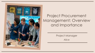 Project Procurement Management Overview And Importance PPT PowerPoint AT