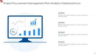 Project Procurement Management Plan Analytics Dashboard Icon
