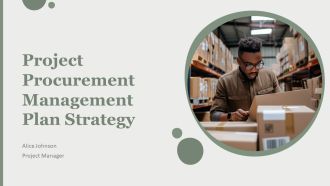 Project Procurement Management Plan Strategy PPT Template AT