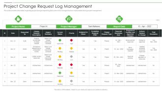 Project Product Management Playbook Project Change Request Log Management