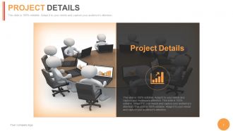 Project product management status powerpoint presentation with slides