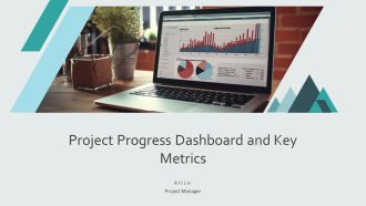 Project Progress Dashboard And Key Metrics PPT Guidelines AT