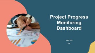 Project Progress Monitoring Dashboard PPT Mockup AT
