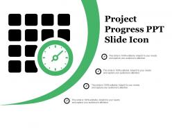 Project progress ppt slide icon