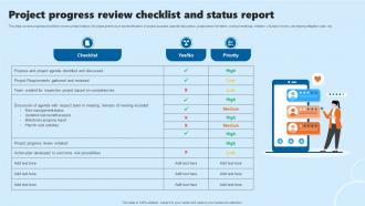 Project Progress Review Checklist And Status Report