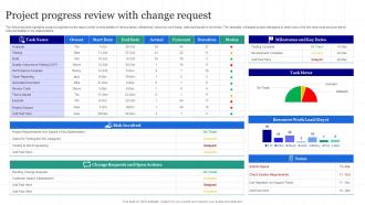 Project Progress Review With Change Request