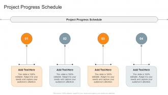 Project Progress Schedule In Powerpoint And Google Slides Cpb