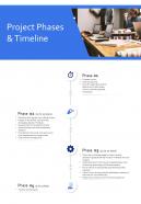 Project Proposal Project Phases And Timeline One Pager Sample Example Document