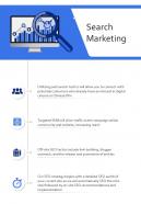 Project Proposal Search Marketing One Pager Sample Example Document