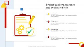 Project Quality Assurance And Evaluation Icon