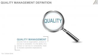 Project quality management plan checklist powerpoint presentation slides