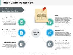 Project quality management ppt inspiration visual aids