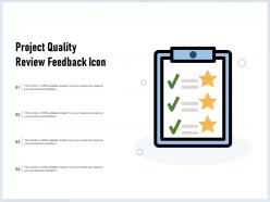 Project quality review feedback icon