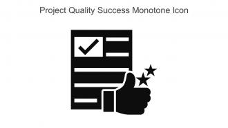 Project Quality Success Monotone Icon In Powerpoint Pptx Png And Editable Eps Format