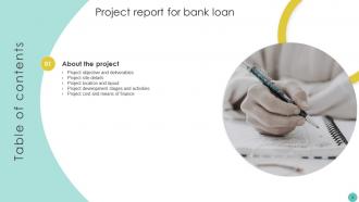 Project Report For Bank Loan Powerpoint Presentation Slides