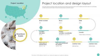 Project Report For Bank Loan Project Location And Design Layout Ppt Slides Background Image