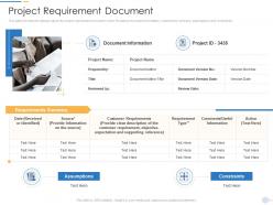 Project requirement document pmp documentation requirements it ppt demonstration