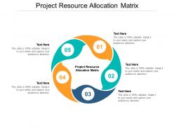 Project resource allocation matrix ppt powerpoint presentation slides infographics cpb