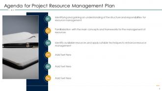 Project resource management plan powerpoint presentation slides