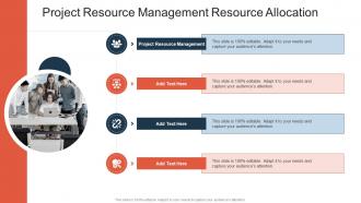 Project Resource Management Resource Allocation In Powerpoint And Google Slides Cpb