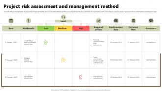 Project Risk Assessment And Management Method
