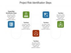 Project risk identification steps ppt powerpoint presentation professional gridlines cpb