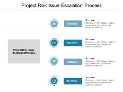 Project risk issue escalation process ppt powerpoint presentation show file formats cpb