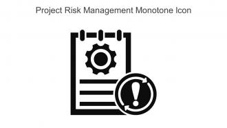 Project Risk Management Monotone Icon In Powerpoint Pptx Png And Editable Eps Format