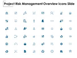 Project risk management overview icons slide growth threat ppt powerpoint presentation show