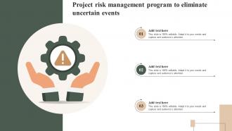 Project Risk Management Program To Eliminate Uncertain Events
