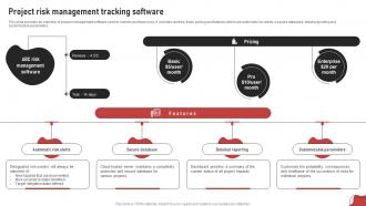 Project Risk Management Tracking Software Process For Project Risk Management