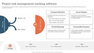 Project Risk Management Tracking Software Project Risk Management And Mitigation