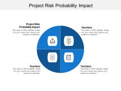 Project risk probability impact ppt powerpoint presentation file objects cpb