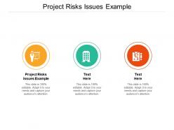 Project risks issues example ppt powerpoint presentation background image cpb