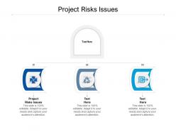 Project risks issues ppt powerpoint presentation infographics good cpb