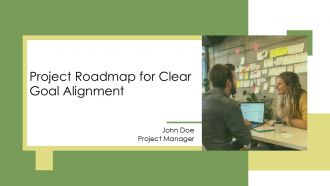 Project Roadmap For Clear Goal Alignment PPT Template AT