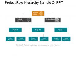 Project Role Hierarchy Sample Of Ppt