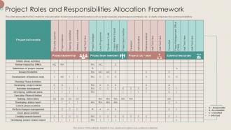 Project Roles And Responsibilities Allocation Framework