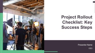 Project Rollout Checklist Key Success Steps PPT Sample AT