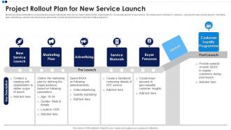 Project Rollout Plan For New Service Launch