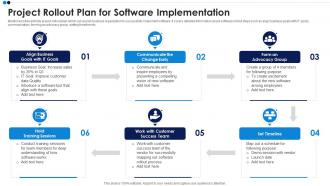 Project Rollout Plan For Software Implementation