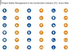Project Safety Management In The Construction Industry IT Icons Slide Ppt Introduction