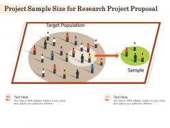 Project sample size for research project proposal ppt powerpoint presentation clipart