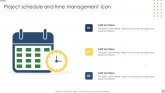 Project Schedule And Time Management Icon