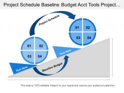 Project schedule baseline budget acct tools project progress